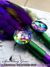 Load image into Gallery viewer, "Carnival" Faux Feather Pen