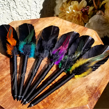 Load image into Gallery viewer, Perfect Hints "Orange" Faux Feather Pen