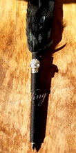Load image into Gallery viewer, "Skull Bling" Faux Feather Pen
