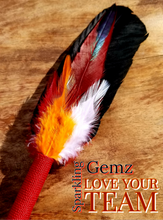 Load image into Gallery viewer, "Love Your Team" Black, Red, Orange and White