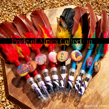 Load image into Gallery viewer, "Pride of Africa" African Lion Faux Feather Pen