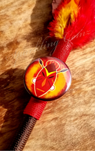 Load image into Gallery viewer, "Pride of Africa" African Mask Faux Feather Pen