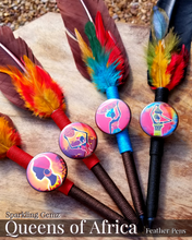 Load image into Gallery viewer, "Pride of Africa" Queen Layla Faux Feather Pen