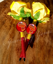 Load image into Gallery viewer, "Pride of Africa" African Continent Faux Flower Pen