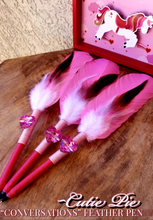Load image into Gallery viewer, "Conversations" Faux Feather Pen
