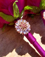 Load image into Gallery viewer, "Magenta Magick" Faux Flower Pen