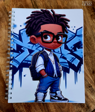 Load image into Gallery viewer, &quot;The Cool Kids ~ Boys&quot; Handmade Subject Notebook
