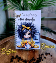 Load image into Gallery viewer, &quot;Caffeine Queens&quot; Handmade Journal
