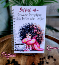 Load image into Gallery viewer, &quot;Caffeine Queens&quot; Handmade Journal
