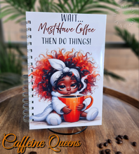 Load image into Gallery viewer, &quot;Caffeine Queens&quot; Handmade Journal
