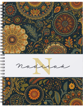 Load image into Gallery viewer, "Boho" Handmade Subject Notebook
