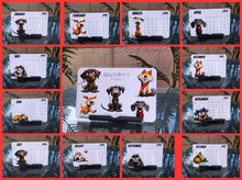 Load image into Gallery viewer, "Quirky Pups" Handmade Desk Calendar
