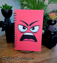 Load image into Gallery viewer, &quot;Cartoon Expressions&quot; Handmade Notebook
