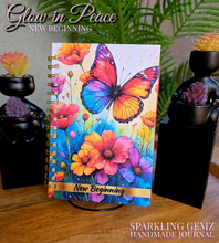 Load image into Gallery viewer, "Glow in Peace" Handmade Journal
