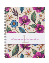 Load image into Gallery viewer, "Wildflowers" Handmade Subject Notebook
