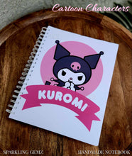 Load image into Gallery viewer, &quot;Kuromi&quot; Handmade Subject Notebook
