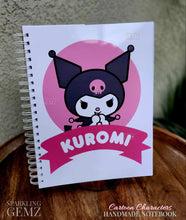 Load image into Gallery viewer, &quot;Kuromi&quot; Handmade Subject Notebook
