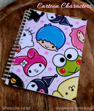 Load image into Gallery viewer, &quot;Kuromi &amp; Friends&quot; Handmade Subject Notebook
