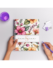 Load image into Gallery viewer, "Wildflowers" Handmade Subject Notebook
