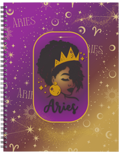 Load image into Gallery viewer, "Afro Zodiac" Handmade Subject Notebook
