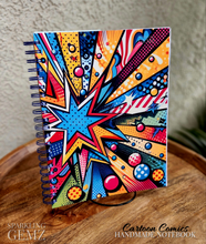 Load image into Gallery viewer, &quot;Cartoon Comics~ Pow&quot; Handmade Subject Notebook
