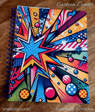 Load image into Gallery viewer, &quot;Cartoon Comics~ Pow&quot; Handmade Subject Notebook
