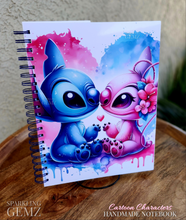 Load image into Gallery viewer, &quot;Stitch &amp; Angel&quot; Handmade Subject Notebook
