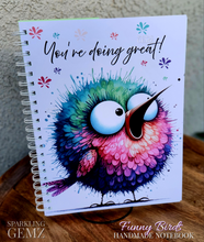 Load image into Gallery viewer, &quot;Funny Birds&quot; Handmade Subject Notebook
