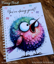 Load image into Gallery viewer, &quot;Funny Birds&quot; Handmade Subject Notebook
