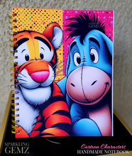 Load image into Gallery viewer, &quot;Cartoon Characters&quot; Handmade Subject Notebook
