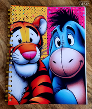 Load image into Gallery viewer, &quot;Cartoon Characters&quot; Handmade Subject Notebook
