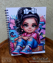 Load image into Gallery viewer, &quot;The Cool Kids ~ Girls&quot; Handmade Subject Notebook
