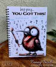 Load image into Gallery viewer, &quot;Funny Birds&quot; Handmade Subject Notebook
