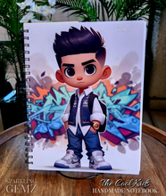 Load image into Gallery viewer, &quot;The Cool Kids ~ Boys&quot; Handmade Subject Notebook
