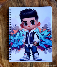 Load image into Gallery viewer, &quot;The Cool Kids ~ Boys&quot; Handmade Subject Notebook
