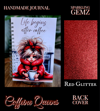 Load image into Gallery viewer, &quot;Caffeine Queens&quot; Handmade Journal
