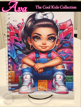 Load image into Gallery viewer, &quot;The Cool Kids ~ Girls&quot; Handmade Subject Notebook
