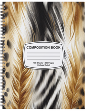 Load image into Gallery viewer, "Black &amp; Bold" Handmade Subject Notebook
