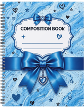 Load image into Gallery viewer, "Ribbon Composition Book" Handmade Subject Notebook
