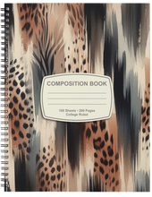Load image into Gallery viewer, "Brown &amp; Bold" Handmade Subject Notebook
