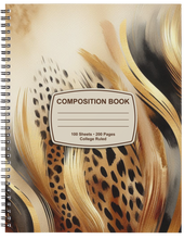 Load image into Gallery viewer, "Brown &amp; Bold" Handmade Subject Notebook

