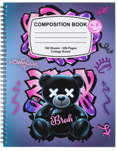 Load image into Gallery viewer, "Composition Style ~ Graffiti Vibes" Handmade Subject Notebook
