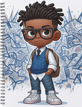 Load image into Gallery viewer, "The Cool Kids ~ Boys" Handmade Subject Notebook
