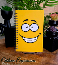 Load image into Gallery viewer, &quot;Cartoon Expressions&quot; Handmade Notebook
