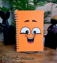 Load image into Gallery viewer, &quot;Cartoon Expressions&quot; Handmade Notebook
