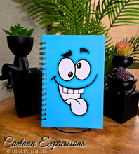 Load image into Gallery viewer, &quot;Cartoon Expressions&quot; Handmade Notebook
