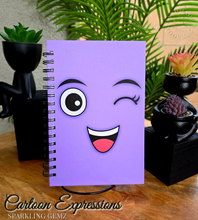 Load image into Gallery viewer, &quot;Cartoon Expressions&quot; Handmade Notebook
