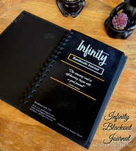 Load image into Gallery viewer, &quot;Infinity&quot; Handmade Blackout Journal
