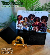 Load image into Gallery viewer, "Black Beauty" Handmade Desk Calendar
