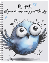 Load image into Gallery viewer, "Funny Birds" Handmade Subject Notebook
